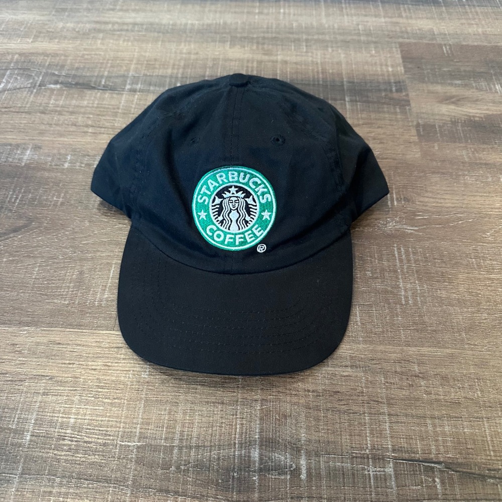 Starbucks Coffee Barista Uniform Hat Black Cotton Adjustable Cap Cintas 11380335